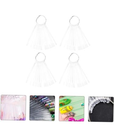  Didiseaon Didiseaon 150 Pcs Fan-Shaped Nail Polish Color Board Practice Nail Plate Nail Color Card Sample - Buy Online on GoSupps.com