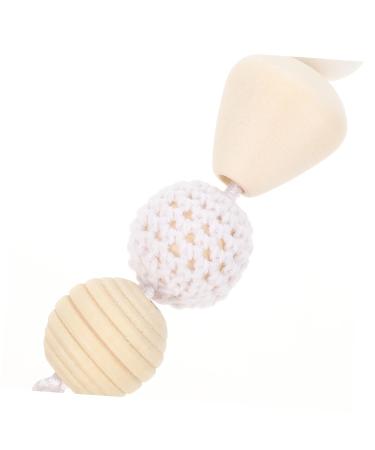 ibasenice Baby Gym Toys Set | Hanging Sensory Decor for Kids' Room | Newborn Bell Car Decorations | White Hemuhuan 26X8.5CM - Buy Online on GoSupps.com