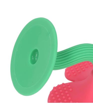 Baby Teether Toy - Ergonomic Grip for Pain Relief | Unique Shape Easy to Chew - Peony Red - Buy Online on GoSupps.com