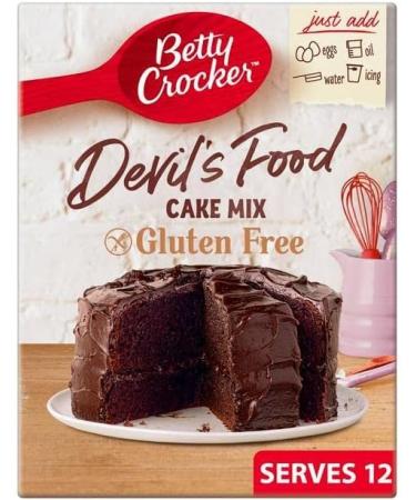 Betty Crocker Gluten Free Devil's Food Chocolate Cake Mix (425g)| High qulity premium product | Gluten Free |
