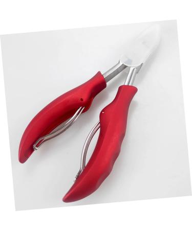 FRCOLOR 1pc Nail Clippers Cuticle Nippers Nail Clamp Nail Art Tool Bejeweled Kit Nail Groove Clamp Manicure Cuticle Red Rubber Modify Dead Skin 13.8x6.8cm - Buy Online on GoSupps.com
