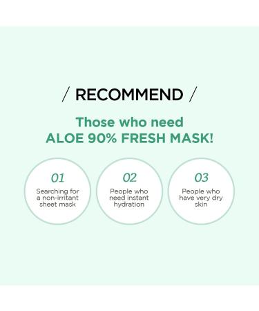 BRING GREEN ALOE 90% Fresh Mask (10 Count) - Daily Skincare Facial Mask for Sensitive Skin - Buy Online on GoSupps.com