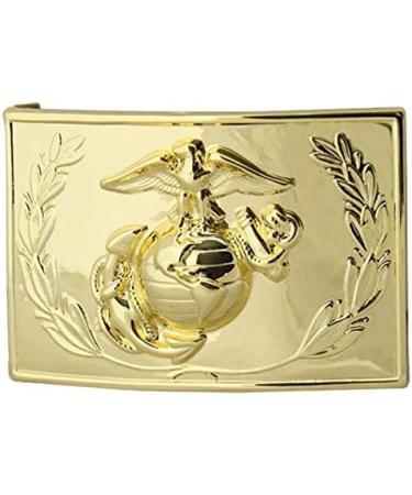 Vanguard Marine Corps Dress Buckle - 24K Gold Plated with Emblem and Wreath - Buy Online on GoSupps.com
