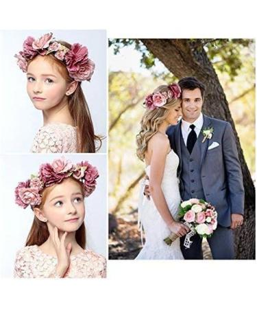 ULTNICE Flower Wreath & Headband - Boho Flower Crown for Bridesmaids & Girls - Stylish Hair Accessory - Buy Online on GoSupps.com