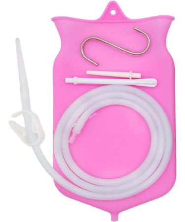 2L Pink Travel Enema Set - Complete Intestinal Cleaning Kit for On-the-Go Hygiene - Buy Online on GoSupps.com