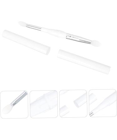 POPETPOP 4 Pcs Silicone Lip Brush Eyeshadow Lip Balm Double Ended Makeup Brush Double Heads Silicone Brush Eyeshadow Brush Clear Makeup Bags Lipstick Brush Make up White - Buy Online on GoSupps.com