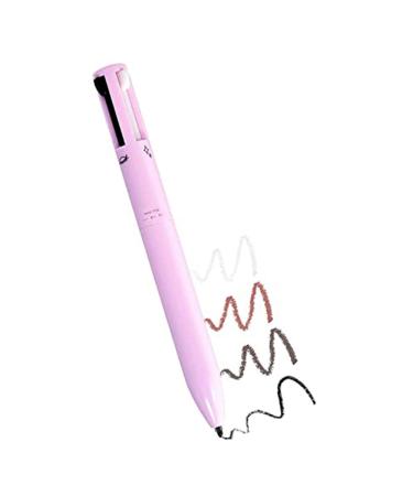 4 in 1 Makeup Pen, Makeup Touch-up Pen, Lip Liner Highlighter, 4 Colors Multifunctional Makeup Pen for Eyeliner, Eyebrow, Lip Liner, Highlighter