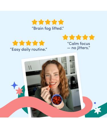 FIRST DAY Women s Brain Gummies for Focus, Memory & Clarity | Cognizin Citicoline + Phosphatidylserine | Natural Sustained Energy, Peach Flavor, Vegan, Non-GMO | 30-Day Supply - Buy Online on GoSupps.com