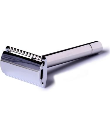 Handmade Barbear Razor Plane | Premium Stainless Steel | Chrome Gloss Finish | Precision Wet Shave for Men | Dual-Sided Blade for Sharp Results - Buy Online on GoSupps.com