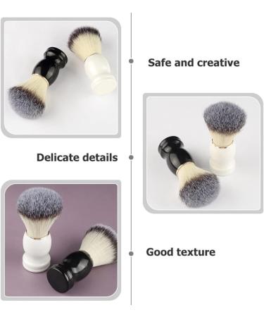 Minkissy Upholstery Accessories: 2-Piece Wooden Handle Razor Brush Set for Hairdressing & Shaving - Ideal Gift for Dad & Friends - Buy Online on GoSupps.com