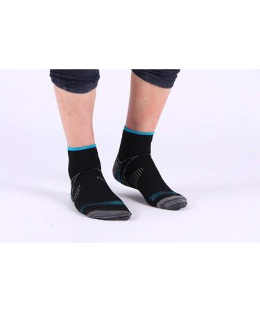 Johnda Compression Socks 6 Pairs for Men and Women - Plantar Fasciitis Arch Support, Foot Pain Relief, Heel Support - L-XL Black/Blue - Buy Online on GoSupps.com
