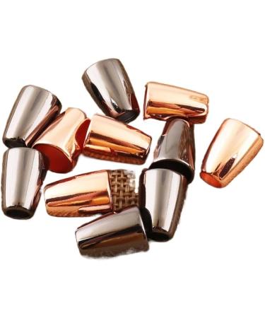 Hole Cord Lock Stopper spring buckle Cord Locks 18 Pcs Craft Metal End Tips Cord Locks Cord End Buckle Cap Rope Buckle Connector Buckle Replacement(Rose Gold) 5mm*8mm*13mm Rose Gold - Buy Online on GoSupps.com