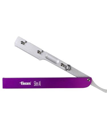FOCUS SLIM AL R28-2.Razor from Bart Hand Free for half -mask Lametta.Body aluminum opening Istantanea.Easy from Taschino.(Purple)
