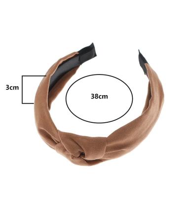 Lvyeer 4 Pack Suede Knot Headbands for Women - Non Slip Hairbands for Workout & Yoga (4 Pack-A) - Buy Online on GoSupps.com