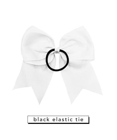 CEELGON 20 Pcs White Cheer Bows - Large 8 Inch Hair Bows for Breast Cancer Awareness - Perfect for Toddler Girls, Teen Cheerleaders, Softball Teams - Bulk Pack - Buy Online on GoSupps.com