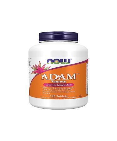 Now Foods ADAM Multivitamin for Men 120 Vegan Tablets Lab Tested Gluten Free Vegetarian Non-GMO