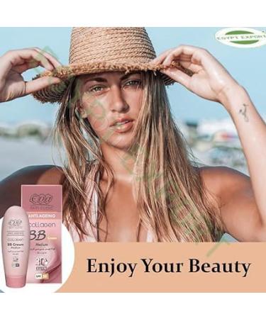 Eva Skin Collagen BB Cream Medium - 5-in-1 Complexion Solution | Anti-Oil & Coverage - 1.69 oz (50 ml) | Shop Internationally - Buy Online on GoSupps.com
