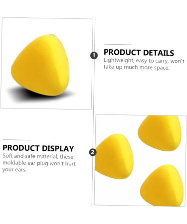 Buy 3 Sets of Soundproof Earplugs - Noise Cancelling Safe Deformable Sleeping Earbuds - 30 Pairs Yellow Ear Plugs for Travel & Home - Buy Online on GoSupps.com