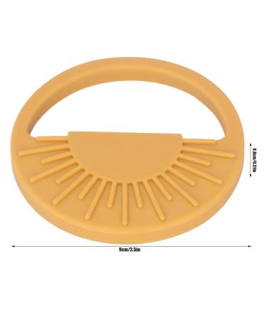 Silicone Baby Teether with Handle - Semicircular Sun Design for Soothing Teething - International Shipping Available - Buy Online on GoSupps.com