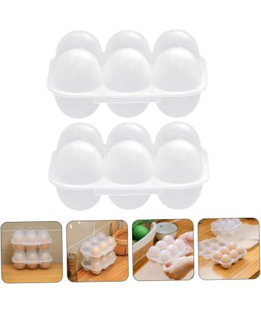 Alipis 2pcs Egg Storage Box Eggs Fridge Deviled Egg Tray Kitchen Egg Container - Trash Can - Buy Online on GoSupps.com