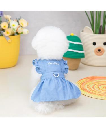 Luxury Dog Dress for Puppies | Tutu Jeans and Evening Styles | Light Blue Princess Dresses - Buy Online on GoSupps.com