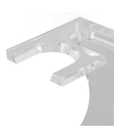 3-Part Men's Shaving Brush Set | Acrylic Holder & Nylon Bristle Care Kit for Wet Shaving - Buy Online on GoSupps.com