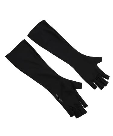 POPETPOP 1 Pair Nail Gloves Manicure Gloves Fingerless Gloves Gel Nail Led Lamp Nail Art Tools Fingerless Mitts Manicure Art Gloves Gloves Sun Protection Mj03 Polyester