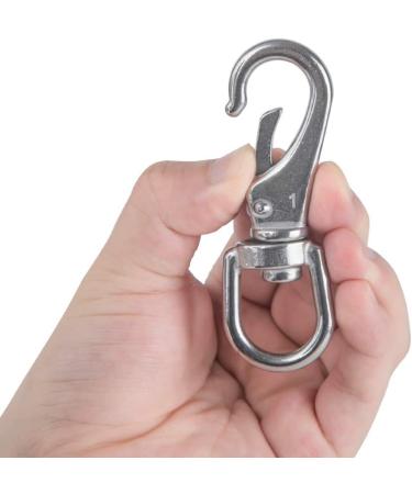 AOWESM Stainless Steel Swivel Eye Snap Hook  Heavy Duty Scuba Diving Clips  Flag Pole Clips  Spring Buckles for Bird Feeders Pet Chains Dog Leashes Keychains and More (4 Pieces) M5/1#  Silver - Buy Online on GoSupps.com