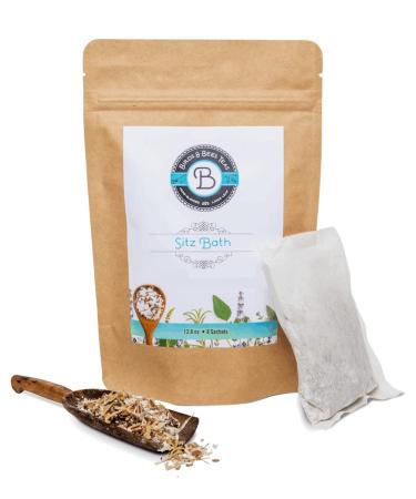 Birds & Bees Teas - Organic Herbal Sitz Bath Soak & Bath Salts - 8 Sachets 1.6 Ounce (Pack of 8)
