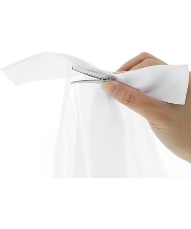 IYOU Communion Headpiece with Veil White Bowknot Hair Clips Flower Girl Birthday Wedding Hair Accessories for Flower Girls - Buy Online on GoSupps.com