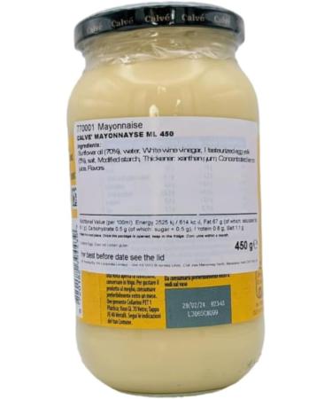 Calve Classica Mayonnaise La Maionese No.1 in Italy With Free Range Eggs 428g - Pack of 2 - Buy Online on GoSupps.com