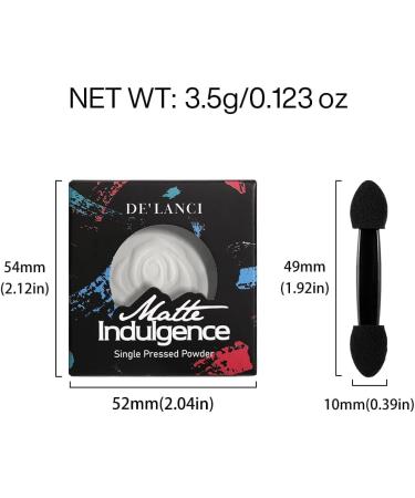 DE'LANCI Palette de fards paupi res Single Pearl Maquillage mat imperm able pigment Ghost Bride v g tal #02 Blanc - Buy Online on GoSupps.com