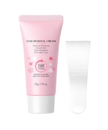 Body Hair Removal Cream - Gentle Hair Removal for Sensitive Skin - Moisturizing Cream 50g for Armpits Back Legs Face Upper Lip