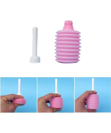 LS-Enema Bulb Syringe 200ml - Enema Cleanser & Vaginal Douche for Personal Health | Gynecological Scrubber - Pink - Buy Online on GoSupps.com