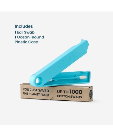 LASTSWAB Beauty Reusable Cotton Swab - Eco-Friendly Makeup Remover | LastObject | Danish Design | Blue Q-tips - Buy Online on GoSupps.com