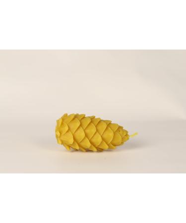 Natural Beeswax Pine Cone Candle | Handmade & Pure | 10cm | Eco-Friendly Decor by ECOWOODDECOR - Buy Online on GoSupps.com
