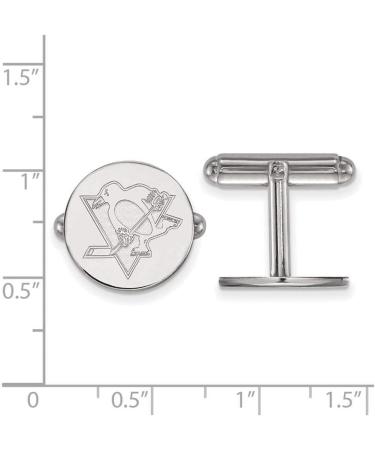 Pittsburgh Penguins Sterling Silver Cuff Links - Official NHL Merchandise - Buy Online on GoSupps.com