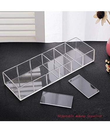 Anncus 6 Grids Exquisite Design Beauty Acrylic Eye Shadow Organizer Clear Plastic Blush Makeup Organizer Cute Palette Adjust Organizer - (Color: Clear) - Buy Online on GoSupps.com