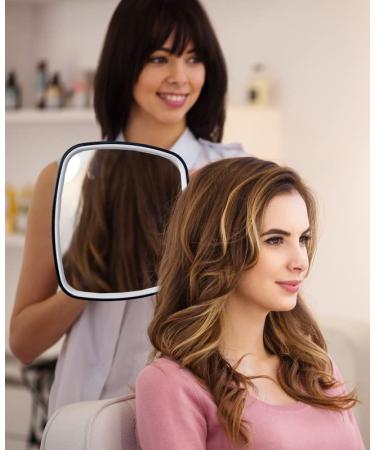 OWBIA Large Hand Mirror with Handle - Salon Barber Hairdressing Tool (12.4 x 9) - Buy Online on GoSupps.com