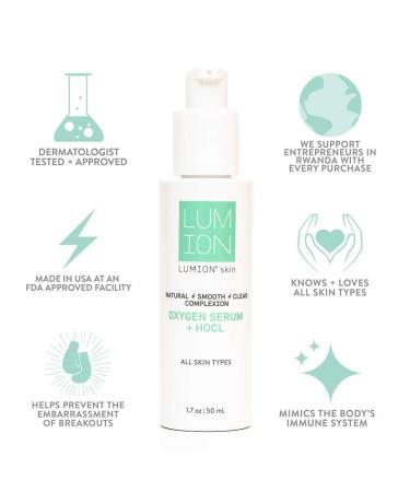 Natural Clear Complexion Face Serum - Soothes Redness & Irritation | Promotes Healthy Calm Skin with Hypochlorous Acid (3.4 fl oz) | International Shipping Available - Buy Online on GoSupps.com
