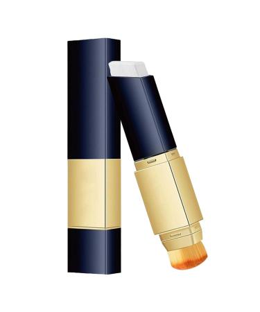 2-in-1 White Foundation Bar 2-in-1 White Foundation Bar with Brush - Professional Moisturizing Makeup in Full Coverage Matte Foundation Stick for Natural Finish