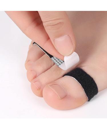 Bunion Corrector & Toe Separator Guard - Elastic Black Feet Wrap for Bunion Relief - 4x1.3cm - Buy Online on GoSupps.com