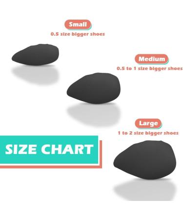 JL-Group Shoe Fillers | Toe Cushion Inserts for Loose Shoes | Adjustable Comfort Insoles (M | Fits 1/2-1 Size Bigger Yellow & Black - Buy Online on GoSupps.com