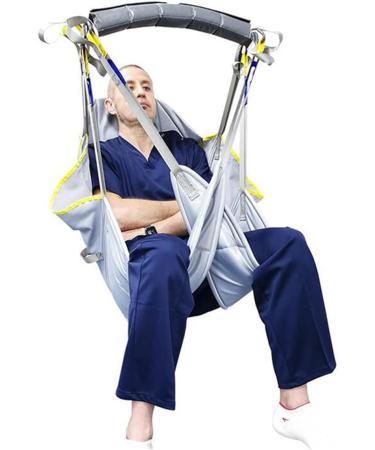 Patient Lift Sling Universal Padded Sling with Head Support for Patient Transferring and Repositioning Washable and Reusable Max Load 350kg (Size : M) - Buy Online on GoSupps.com