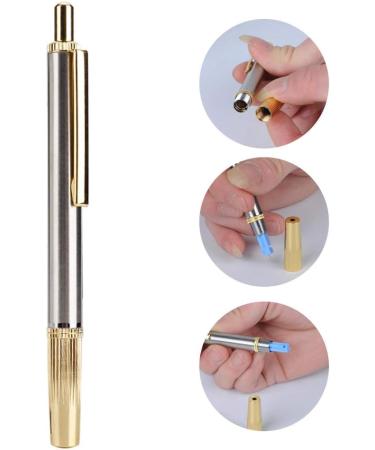 Stainless Steel Automatic Blood Lancing Pen - Adjustable Rebound Service Life - Ideal for Blood Tests - Buy Online on GoSupps.com