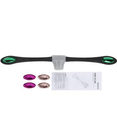 Facial Fitness Tool Facial Muscle Exerciser Training Anti-Wrinkle Face Cheek Toner Mouth Toning Tool(Black)