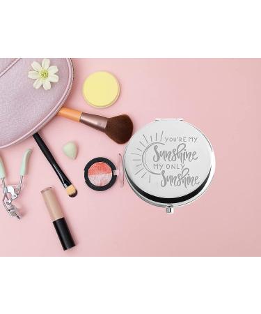 HOLLP Sister Friendship Jewelry - You're My Sunshine Makeup Pocket Mirror for Women - Buy Online on GoSupps.com
