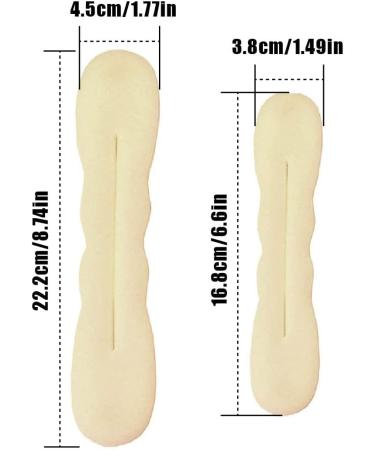 Magic Foam Sponge Hair Bun Maker 4-Pack - Easy Twist Curler Tool for Women & Girls (Beige) - Buy Online on GoSupps.com