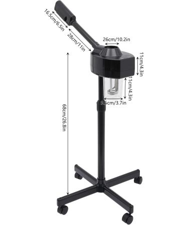 Vaporisateur pour le visage - Pour le visage - Pour le soin de la peau - Pour salon de beaut - 750 W - 0 6 l - Noir - Buy Online on GoSupps.com