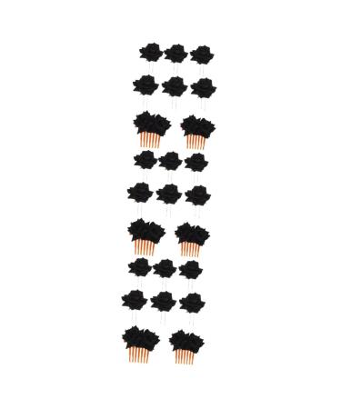 FOMIYES 3 Sets Rose Hair Clip Flower Hair Clips for Women Rose Flower Hair Pin Rose Clips for Hair Wedding Hair Comb Bridal Accesorios Para Mujer Wedding Headdress Abs Fabric